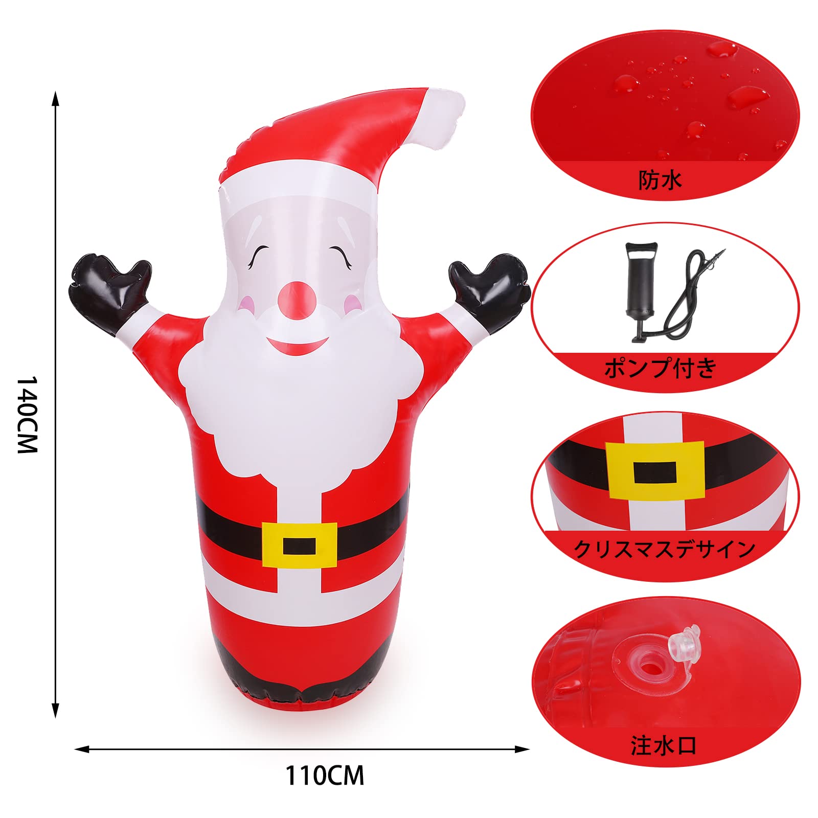 ハンドメイドランダムリボンクリスマスワンピースバルーンタンク ハンドメイドランダムリボンクリスマスワンピースバルーンタンク
